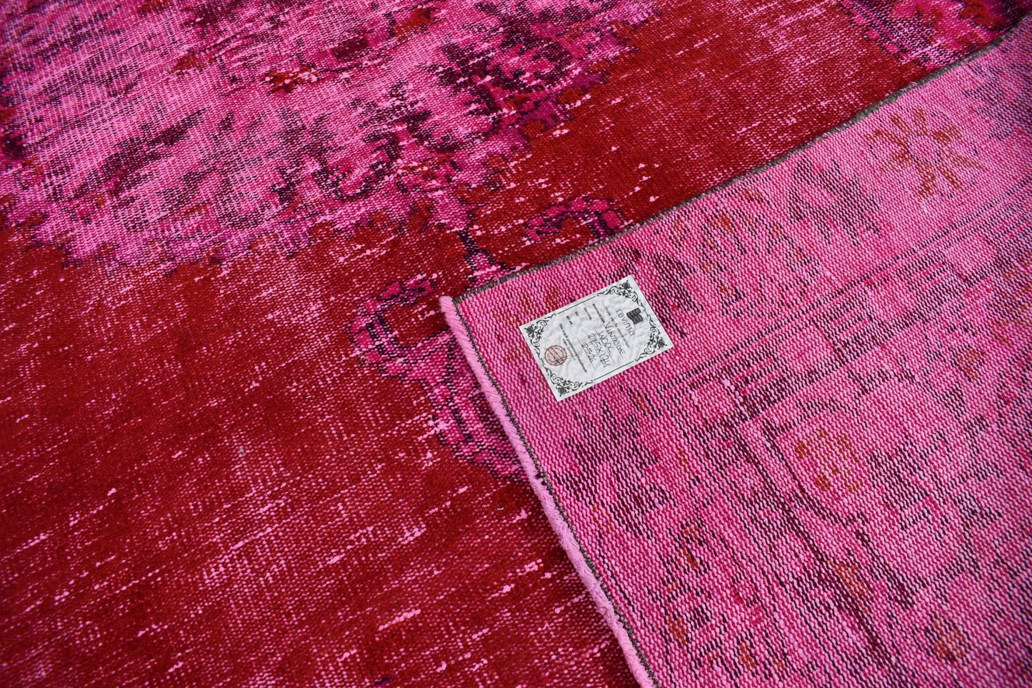 Roze vintage vloerkleed - D526 - Lavinta